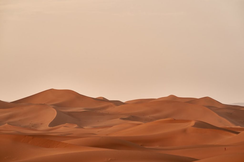dust storm approaching residential neighborhood in Southern Utah desert landscape