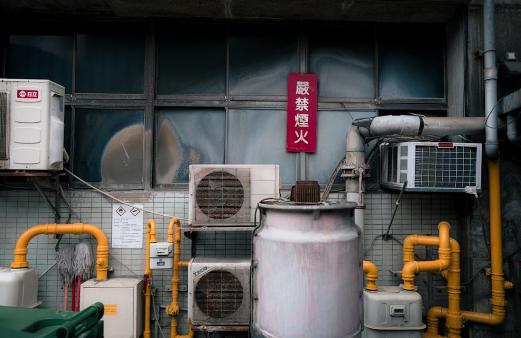 air conditioner making strange noises outside home