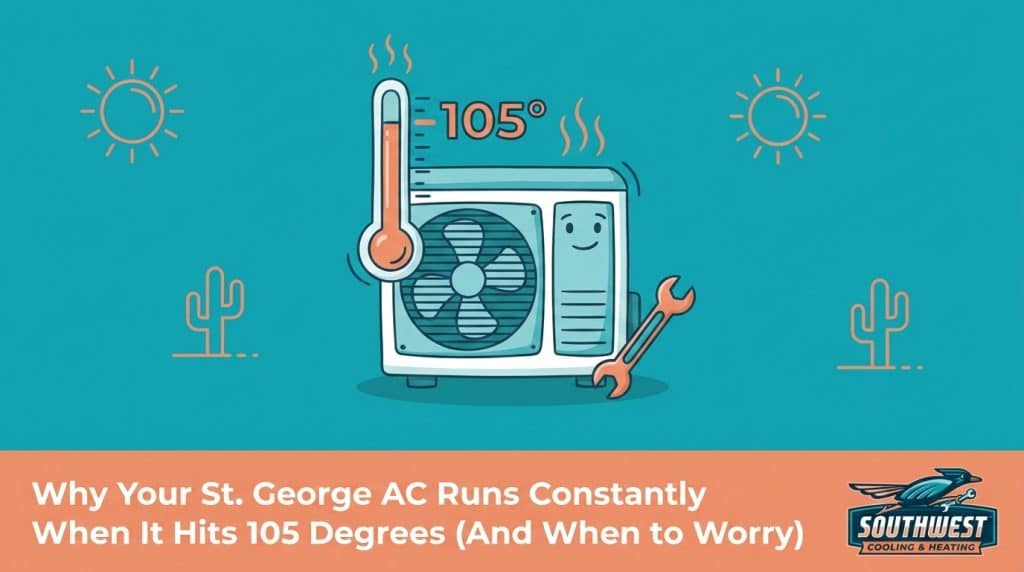 Why Your St. George AC Runs Constantly When It Hits 105 Degrees (And When to Worry) — featured image