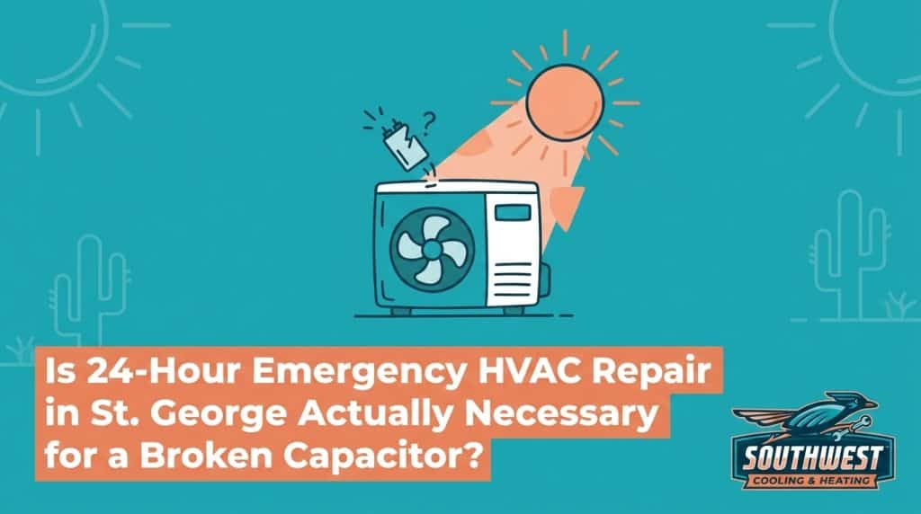 Is 24-Hour Emergency HVAC Repair in St. George Actually Necessary for a Broken Capacitor? — featured image
