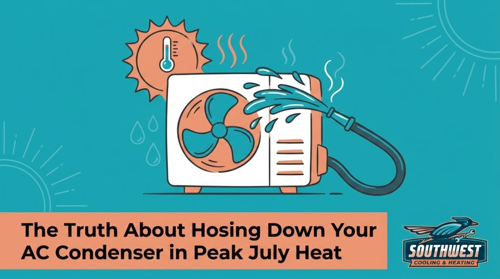 The Truth About Hosing Down Your AC Condenser in Peak July Heat — featured image