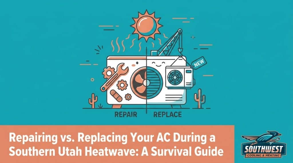 Repairing vs. Replacing Your AC During a Southern Utah Heatwave: A Survival Guide — featured image