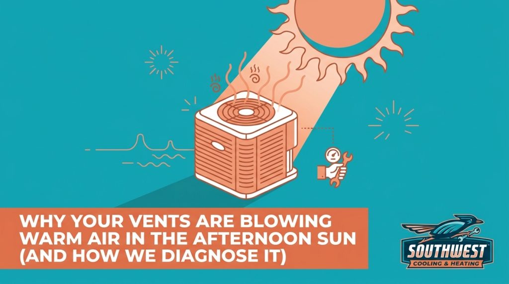 Why Your Vents Are Blowing Warm Air in the Afternoon Sun (And How We Diagnose It) — featured image