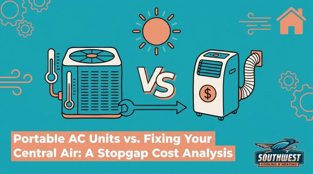 Portable AC Units vs. Fixing Your Central Air: A Stopgap Cost Analysis — featured image