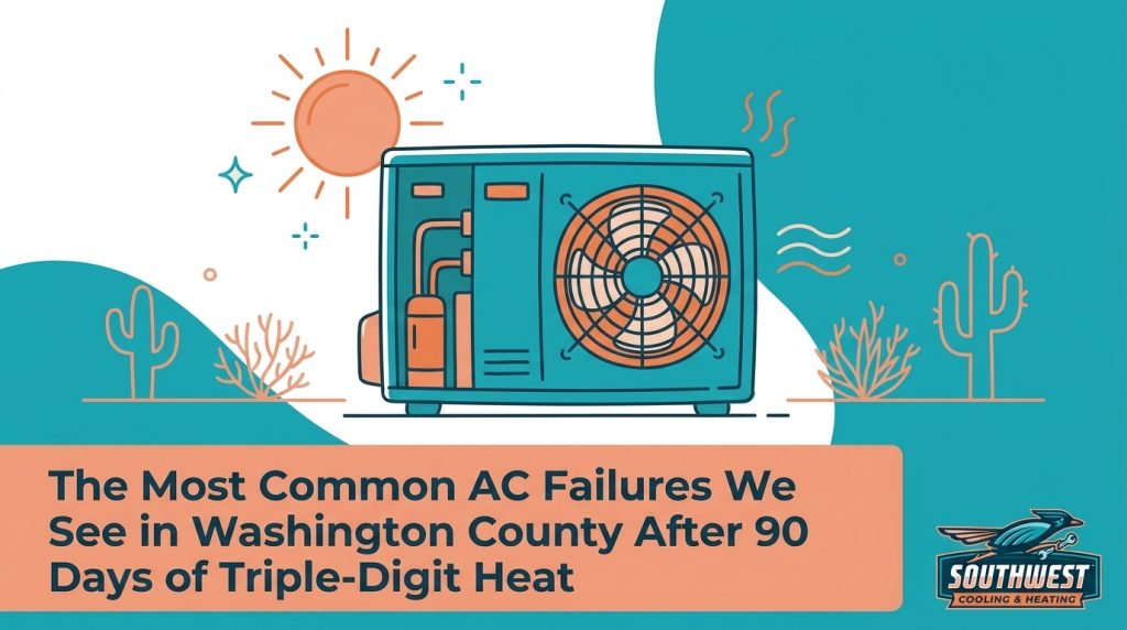 The Most Common AC Failures We See in Washington County After 90 Days of Triple-Digit Heat — featured image
