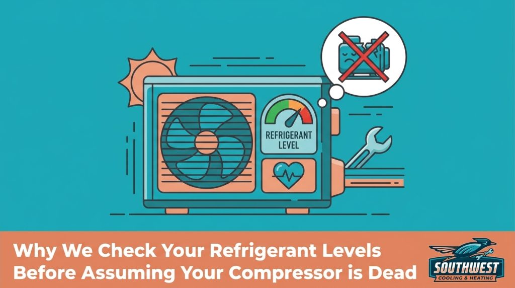 Why We Check Your Refrigerant Levels Before Assuming Your Compressor is Dead — featured image