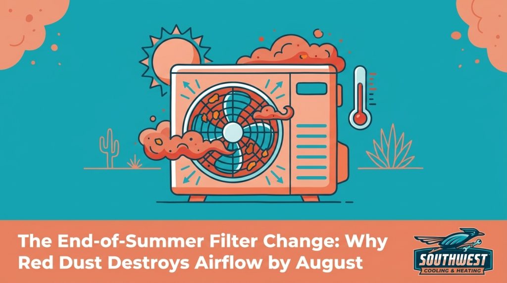 The End-of-Summer Filter Change: Why Red Dust Destroys Airflow by August — featured image