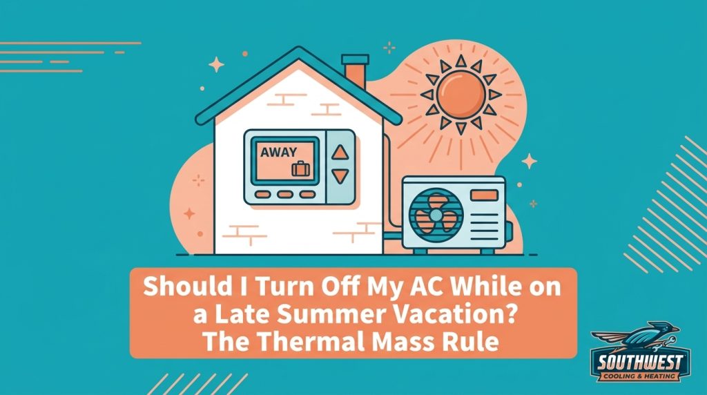 Should I Turn Off My AC While on a Late Summer Vacation? The Thermal Mass Rule — featured image