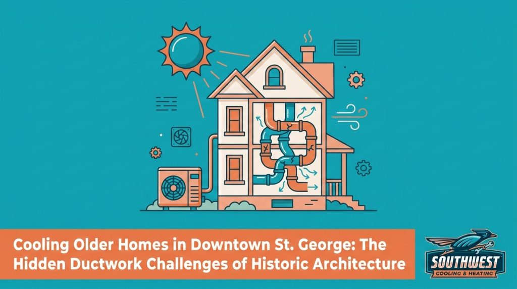 Cooling Older Homes in Downtown St. George: The Hidden Ductwork Challenges of Historic Architecture — featured image