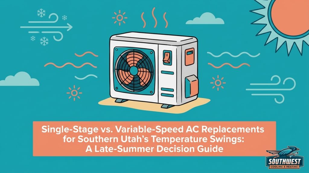 Single-Stage vs. Variable-Speed AC Replacements for Southern Utah's Temperature Swings: A Late-Summer Decision Guide — featured image