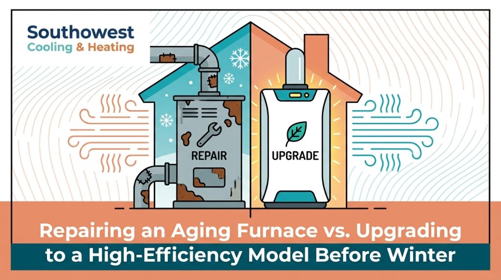 Repairing an Aging Furnace vs. Upgrading to a High-Efficiency Model Before Winter — featured image
