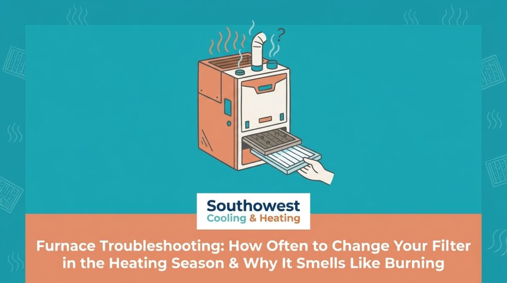 Furnace Troubleshooting: How Often to Change Your Filter in the Heating Season & Why It Smells Like Burning — featured image