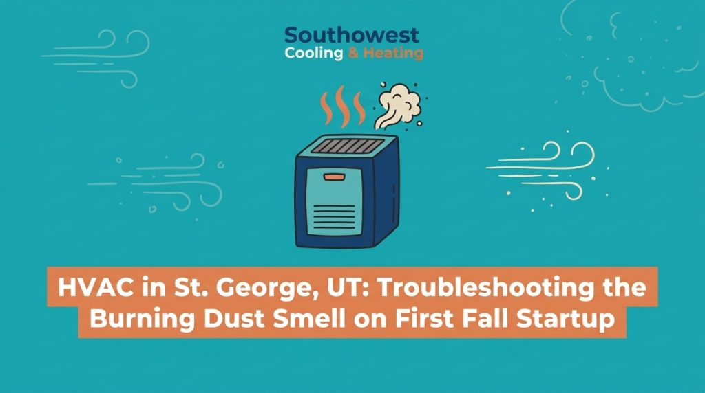 HVAC in St. George, UT: Troubleshooting the Burning Dust Smell on First Fall Startup — featured image