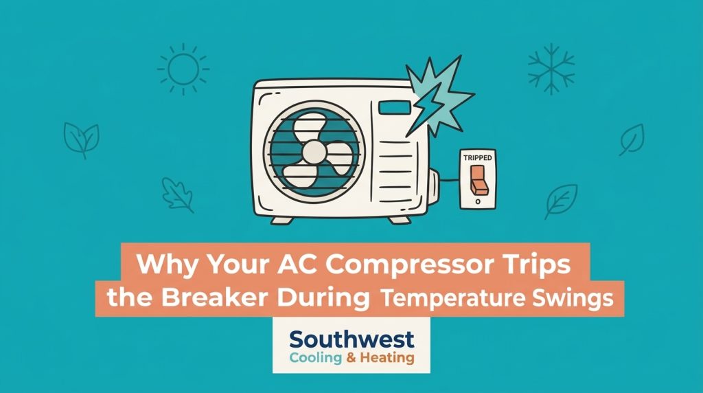 Why Your AC Compressor Trips the Breaker During Fall Temperature Swings — featured image